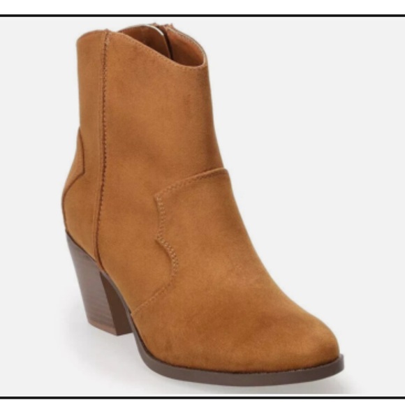 SO Women's Tan Heeled Boots - Picture 2 of 6